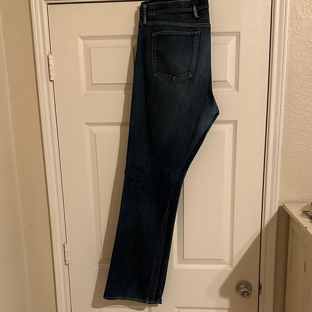 Classic Dark Denim Straight Jeans for Men